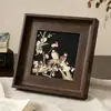 Suporte de Exibição de Porta-Retrato Vintage Estilo Americano 6 polegadas 8 polegadas Moldura para Pintura a Óleo Moldura de Madeira para Caligrafia Montada na Parede Moldura Vazia Atacado