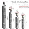 Cilindro de aço sem costura de dióxido de carbono padrão nacional 10L15L40 litros peixe e plantas aquáticas c02 soldagem de duas garantias cilindro de aço atacado