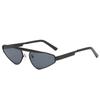 Jamie 3476 Estilo Punk Vanguardista Europeo y Americano Triángulo Invertido Irregular Gafas de Sol de Metal Montura Pequeña Gafas de Sol de Calle de Moda