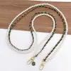 Nuevo Estilo Pequeño Cadena Cruzada Estilo Chanel Correa de Cuero Accesorio para Funda de Teléfono Cadena Colgante Anticaída Correa de Hombro Única