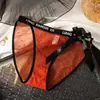 Bragas de Malla Semi-Transparente con Estampado de Lunares, Encaje y Lazo en la Cintura para Mujer, Cintura Media, Refuerzo de Algodón Puro, Calzones para Mujer