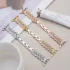 Adecuado para Applewatchs11 Apple Xiaomi Huawei Punto Diamante Sarga Forma de H Correa de Metal para Reloj de Mujer Fábrica Mayorista