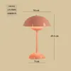 Decoración de habitación de boda, luz de larga duración, lámpara de noche roja para el dormitorio, lámpara de mesa festiva con forma de capullo, iluminación ambiental de alta gama