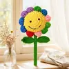 Buket de girasoles gigantes de colores, buket de girasoles tejido, un gran regalo para los maestros al inicio del ciclo escolar