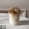 Taza de vidrio transparente abatible para mujer, vaso alto de gran capacidad, vaso para bebidas frías de verano, vaso para beber agua para oficina y hogar