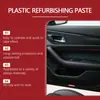 Homonth Crema de Cuidado y Brillo para Plástico de Coche Cuidado de Interiores de Coche Cuidado de Brillo Negro Crema de Cuidado para Plástico