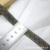 Direto do fabricante, em estoque, fita jacquard estilo étnico com padrão ondulado de 1,3 cm para acessórios de vestuário