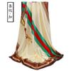 Pañuelo de Seda de Hangzhou Pañuelo Cuadrado de 90 cm Pañuelo de Seda Pañuelo de Satén Chal para Mujer Pañuelo Cálido Cortavientos Pañuelo para la Cabeza de Baile