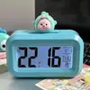 Peixe de Madeira Kapibalakatong Relógio Despertador Criativo DIY Aprendizado Especial Relógio Digital de Alta Cor Mini Relógio Eletrônico