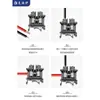 Chloe UK2.5B Bloco de Terminais Montado em Trilho Bloco de Terminal de Tensão Conexão de Fio de 2,5 mm² Bloco de Conexão Retardante de Chama Cobre