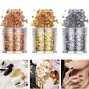 Plataforma transfronteiriça mais vendida fragmentos de folha de cor fina como papel ouro e prata pintura de arte para unhas artesanato multi-cor opcional