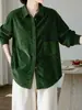 Camisa de Pana de Algodón de Alta Calidad para Mujer Otoño/Invierno 2026 Nueva Camisa de Manga Larga 100% Algodón Top Ropa para Mujer D1011