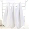 Toalla Cuadrada Pequeña Blanca Engrosada Toalla Cuadrada de Algodón Guardería Restaurante Cocina Toalla de Mano Paño de Cocina Toalla Pequeña