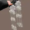 Plata Imitación Estilo Étnico Plata Miao Carrillón de Viento Colgante Borla Pasador de Pelo Nuevo Estilo Chino Clip para el Cabello Artesanía Pesada Accesorio para Fotos