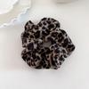 Goma para el pelo con estampado de leopardo Dongdaemun coreano Retro Elegante Cuerda para el pelo de coleta baja Accesorio para el pelo 8 Colores Venta al por mayor