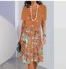 Amazon TK Ropa de Mujer, Vestido de Manga Corta para Mujer, Vestido Holgado, Sudadera a Rayas 3D, Hugh