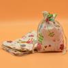 Amazon em estoque 10*14 saco de algodão e linho estampado presente doce embalagem de presente saquinho saco vazio