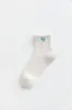 Calcetines de Primavera y Verano, Calcetines de Hilo de Algodón, Calcetines Cortos de Algodón Peinado con Dibujos de Cachorros, Calcetines de Malla Transpirable con Borde Enrollado, Venta al por Mayor