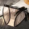 Bragas de Malla Semi-Transparente con Estampado de Lunares, Encaje y Lazo en la Cintura para Mujer, Cintura Media, Refuerzo de Algodón Puro, Calzones para Mujer