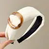 Diadema de Borde Ancho para Otoño e Invierno Estilo Coreano para Mujer Diadema Alta para la Parte Superior de la Cabeza Hace que la Cara Parezca Más Pequeña Sensación de Alta Calidad Pinza para el Cabello Accesorios para el Cabello Antideslizante Pinza para el Cabello Goma para el Cabello