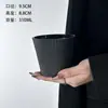 Taza de Vidrio Negro Mate, Estilo Ins de Alta Gama, Taza de Café Leche para Beber de Aspecto Caro, Taza de Té, Taza para Bebidas