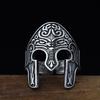 Anillo Casco de Guerrero Espartano Anillo de Diseño de Joyería Romana de la Era Imperial de Acero de Titanio para Hombre de Personalidad Moderna Anillo Abierto