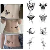 Hermosas Calcomanías de Tatuaje Herbales de Mariposa, Base de Jugo, Impermeables, de Larga Duración, Sexys, Dulces y Geniales, para Niñas, Clavícula, Tatuajes de Brazo, Frescos y Sencillos