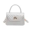 Bolso de mano pequeño cuadrado texturizado popular de este año para mujer, nuevo modelo otoño 2026, bolso de hombro de color liso con patrón de escamas de pez, bolso cruzado de moda