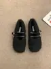 Sapatos Peludos Femininos para Uso Externo 2026 Tendência de Moda Novo Estilo Outono e Inverno Sola Macia Sapatos Femininos Mocassins Peludos Sapatos de Algodão