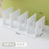 Caja de Almacenamiento para Libros Escritorio Antivuelco Soporte para Libros Transparente Retráctil Oficina Estudiante Libro de Texto Libro Ilustrado Organizador Estante de Almacenamiento