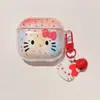 Adequado para Estojo de Fone de Ouvido AirPods 4 Desenho Animado Pingente de Borboleta DIY Apple 1ª/2ª Geração Bluetooth Pro3 Estojo Fofo Macio