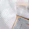 Tijera Venta al por mayor Dropshipping Cortina Cortina Transparente Transmitente de Luz No Transparente Cortina Soñadora Balcón Cortina Transparente Blanca Persianas de Raya Vertical