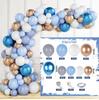 Cadena de Globos Azul Mate Transfronteriza para Macarrón, Set de Arco, Exclusivo Transfronterizo de Amazon para Decoración de Cumpleaños