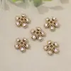 Oro de 18K incrustado con circonita copo de nieve toroide DIY pulsera collar colgante accesorios materiales hechos a mano en stock al por mayor