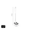 Cuchara Plana de Acero Inoxidable 304 para Olla Caliente, Cuchara Sopera Espesa y Exquisita, Cuchara Ranurada para Cocina Casera, Juego de Cucharas para Servir Sopa y Gachas