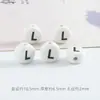 Amazon Xiyin Venda Quente 6x 10mm Contas Cerâmicas com Alfabeto Material para Fazer Pulseira DIY Infantil Conjunto de Contas