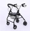 Carrito de Compras de Seis Ruedas para Personas Mayores, Carrito de Empuje, Carrito de Compras Empujable y Sentable, Andador de Ocio para Personas Mayores con Asiento