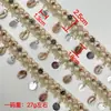 Moda Estilo Bohemio Étnico Lentejuelas de Concha Cadena de Encaje DIY Ropa Cortina Zapatos y Sombreros Accesorios Venta al por Mayor