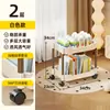 Estante de Almacenamiento para Snacks, Carrito de Almacenamiento Pequeño, Estante Organizador de Piso de Múltiples Niveles para Dormitorio y Sala de Estar, Estante de Almacenamiento Móvil con Ruedas