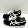 Zapatos de Entrenamiento Alemanes Rojos Versátiles Populares Yomuni para Mujer, Zapatos Deportivos Casuales de Cuero Genuino Tiger, Zapatos de Running Versátiles con Suela Suave de Moda