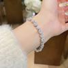 Pulsera Popular Transfronteriza de Esmeralda Plata S925 Pulsera Heroína Joyería Lujo Accesible Joyería de Alta Gama Venta al por Mayor Pulsera