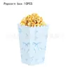 Caixa de Arroz Tema Laço Novo Transfronteiriço Caixa de Chifre Caixa de Batata Frita Adesivo para Garrafa de Água Sacola de Presente Suprimentos para Decoração de Festa