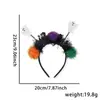 Diadema Divertida de Dibujos Animados para Halloween Accesorios para el Cabello Decoraciones para Fiesta Temática del Festival de Fantasmas Diadema de Murciélago Araña Hebilla para la Cabeza