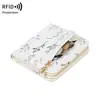 Portatarjetas Estudiante Floral Fresco Transfronterizo Múltiples Ranuras para Tarjetas Billetera para Monedas con Cremallera en forma de 7 Estilo Ins Billetera Corta RFID para Mujer