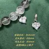 Acessórios DIY de Cristal Alta Retenção de Cor Banhado a Prata Estilo Corte Pingente de Zircônia Anel Pendente Estrela Lua Acessórios para Pulseira
