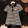 Ropa para Niños Xingyuan Verano Estilo Coreano Niñas Estilo Universitario Vestido Chaleco Vestido para Niña Vestido POLO Moderno