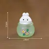 Paisaje en Miniatura Conejo Lindo Gatito Animal Taza de Hielo Casa de Muñecas Decoración DIY Accesorios Coche Escritorio Pequeños Adornos