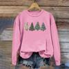 Popular transfronterizo 3D digital nuevo color navideño 2024 estampado para mujer cuello redondo abrigo moda moderna manga larga baño