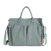 Bolsa tote grande de cinco dólares para mulheres, bolsa transversal simples de veludo cotelê, cor sólida, bolsa tote com múltiplos bolsos