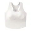 Sujetador sin espalda en forma de I sin costuras, se puede usar como prenda exterior, sujetador deportivo de alta elasticidad con almohadillas para el pecho incorporadas, camiseta sin mangas para mujer